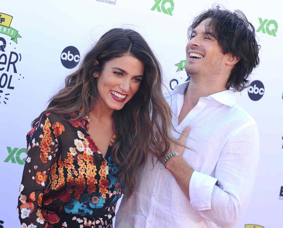 Nikki Reed and actor Ian Somerhalder attend XQ Super School Live at The Barker Hanger on September 8, 2017 in Santa Monica, California