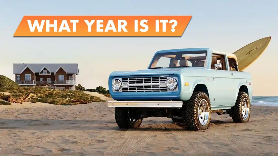 Vintage Ford Bronco Body on a 2024 Bronco Chassis Looks Pretty Weird photo