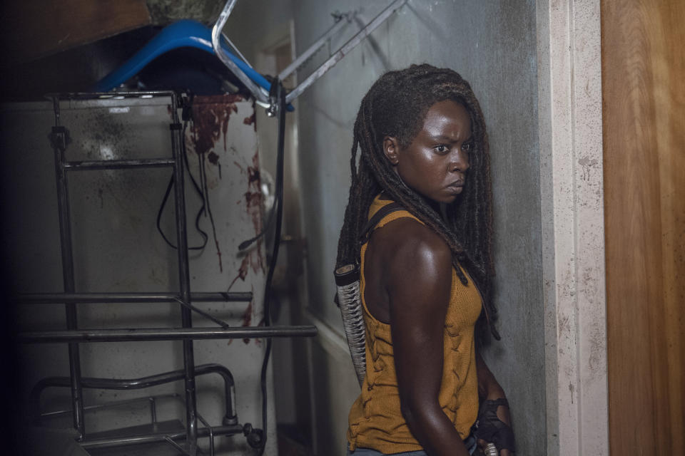 Michonne getting ready to go save Rick again. (Photo: Eliza Morse/AMC)