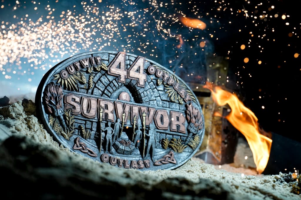 After a grueling, accelerated 26-day season filled with new twists and advantages, castaways skillfully navigate their way to the final three, with one crowned the Sole Survivor and awarded the $1 million prize during the season finale, followed by the After Show, hosted by Jeff Probst. 44th season finale, on SURVIVOR, Wednesday, May 24 (8:00-11:00 PM). Pictured: Survivor 44 logo. Photo: Robert Voets/CBS ©2022 CBS Broadcasting, Inc. All Rights Reserved