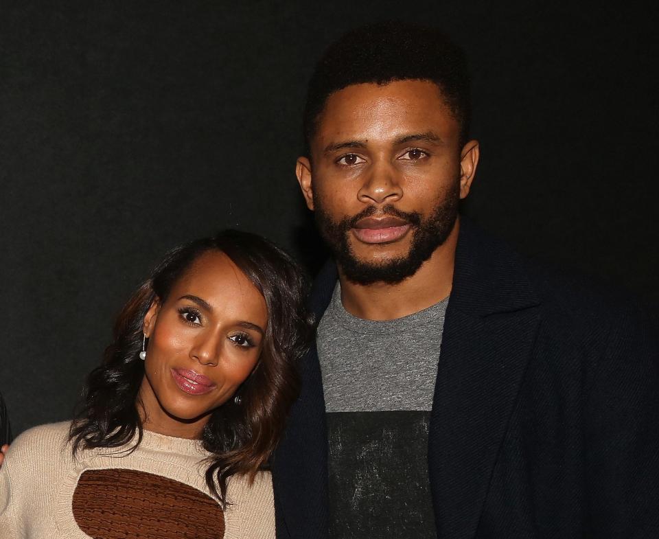 Kerry Washington and Nnamdi Asomugha at movie screening