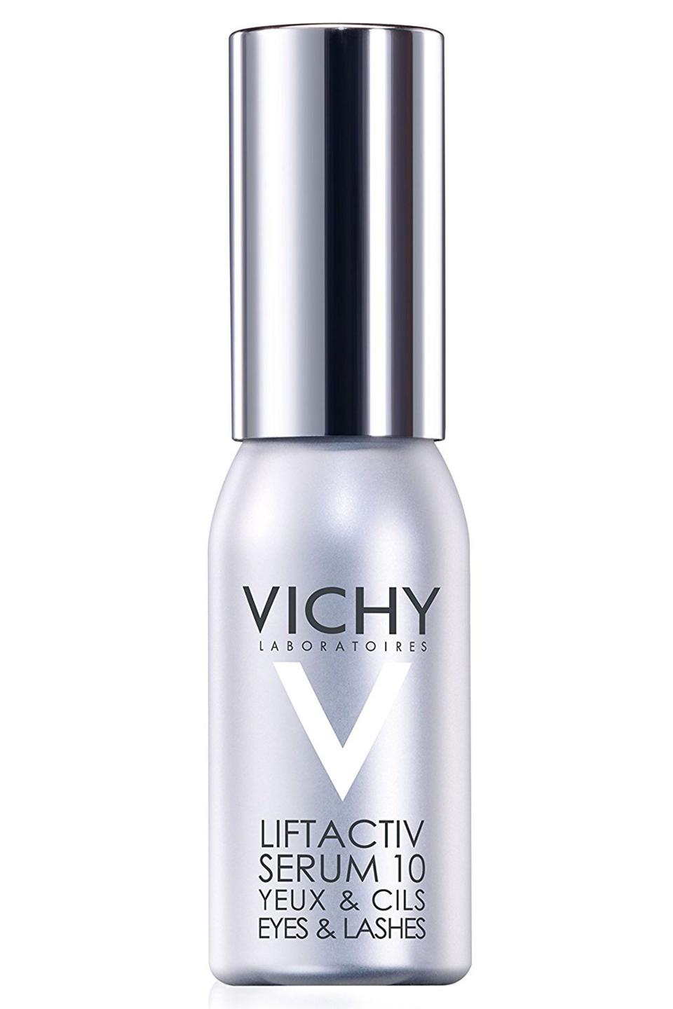 <p><strong>Vichy</strong></p><p>DermStore</p><p><strong>$35.00</strong></p><p><a href="https://go.redirectingat.com?id=74968X1596630&url=https%3A%2F%2Fwww.dermstore.com%2Fvichy-liftactiv-anti-ageing-serum-10-eyes-and-lashes-15ml%2F11428972.html&sref=https%3A%2F%2Fwww.cosmopolitan.com%2Fstyle-beauty%2Fbeauty%2Fg21685030%2Fbest-eyelash-serums%2F" rel="nofollow noopener" target="_blank" data-ylk="slk:Shop Now;elm:context_link;itc:0;sec:content-canvas" class="link ">Shop Now</a></p><p>With some lash serums, you have to be careful to apply the formula snug to the lash line to limit possible irritation of your delicate eyelid skin. But this multipurpose formula is <strong>gentle enough for even sensitive skin</strong>, so you’re allowed—nay, <em>encouraged</em>—to apply it all over your lids and under eyes. When I tested it with my <a href="https://www.cosmopolitan.com/style-beauty/beauty/g26148477/mascara-sensitive-eyes/" rel="nofollow noopener" target="_blank" data-ylk="slk:sensitive mascara;elm:context_link;itc:0;sec:content-canvas" class="link ">sensitive mascara</a>, I got all the benefits of hydration and thick-looking lashes with none of the irritation. </p>