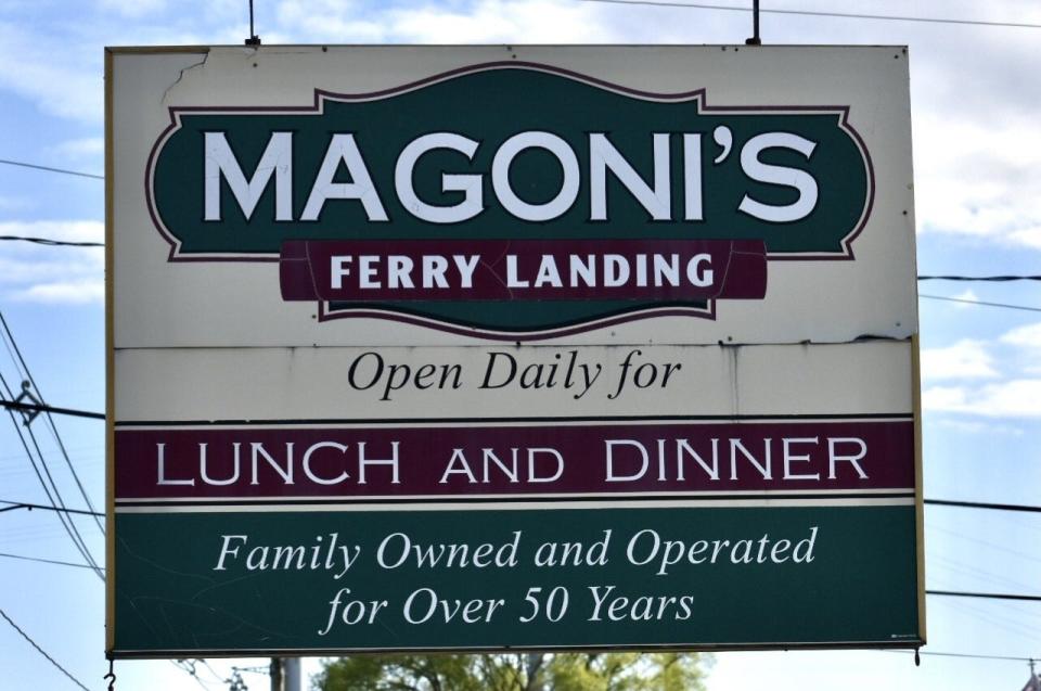 Magoni's Ferry Landing on Riverside Avenue in Somerset is for sale. The restaurant has owned and operated by the Magoni family since 1951.