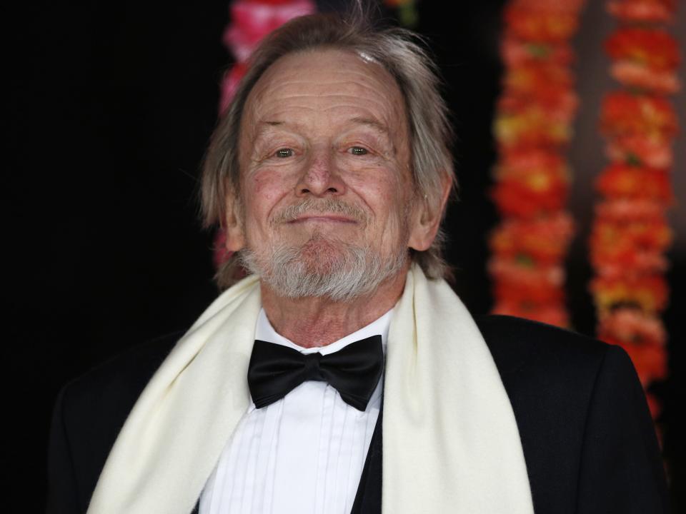 Ronald Pickup on the red carpet ahead of the Royal and World Premiere of ‘The Second Best Exotic Marigold Hotel’ in central London on 17 February, 2015 (JUSTIN TALLIS/AFP via Getty Images)