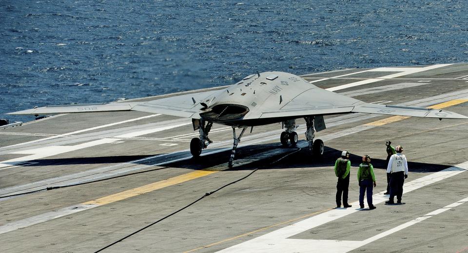 X-47B combat drone USS George Bush