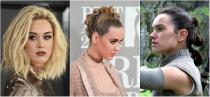 <p><strong>Quand : février 2017 </strong><br> Katy Perry a été repérée avec un chignon style crête iroquoise lors des BRIT Awards 2017, poussant les internautes à se demander si elle ne s’était pas inspirée du trio de chignons de Rey vu dans <em>Le Réveil de la Force</em>… K. Perry avait ainsi divisé ses mèches blondes, les ramenant vers le haut de la tête tout en créant des mini chignons torsadés fixés à l’aide d’élastiques transparents. Elle a lissé ses racines foncés (qui évoquent l’époque brune de la demoiselle) et voilà ! À votre avis, qui remporterait la bataille capillaire entre Katy et Rey ? <em>(Photos : Getty /Star Wars)</em> </p>