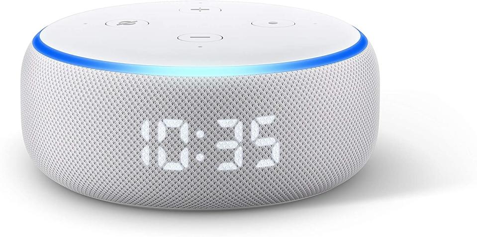 Amazon's Echo Dot is $59 and packs a solid speaker with the company's Alexa voice assistant. (Image: Amazon)