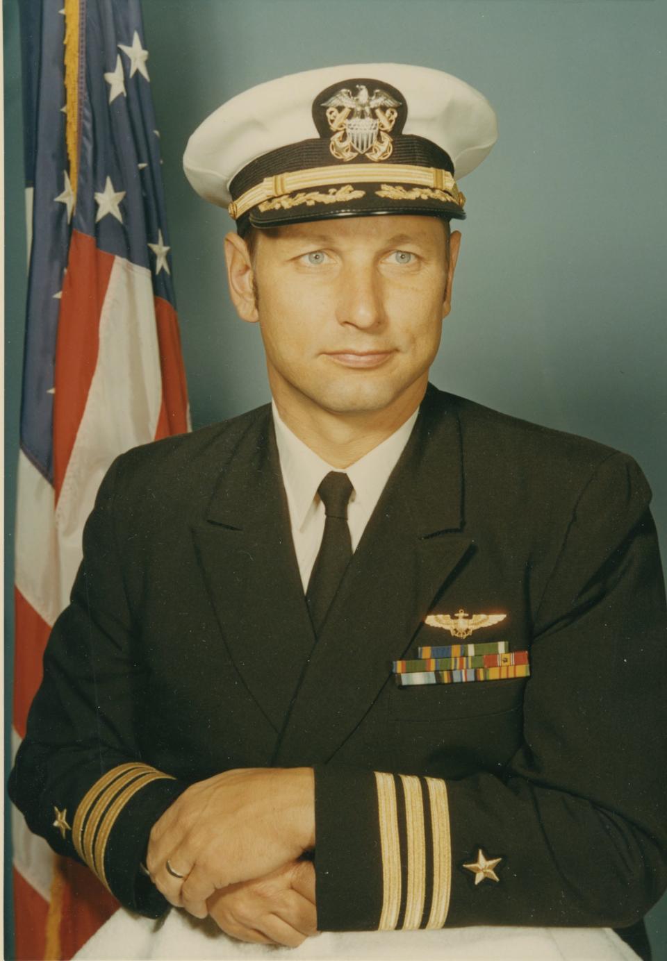 Portrait of John Dana as a lieutenant commander, circa 1970.