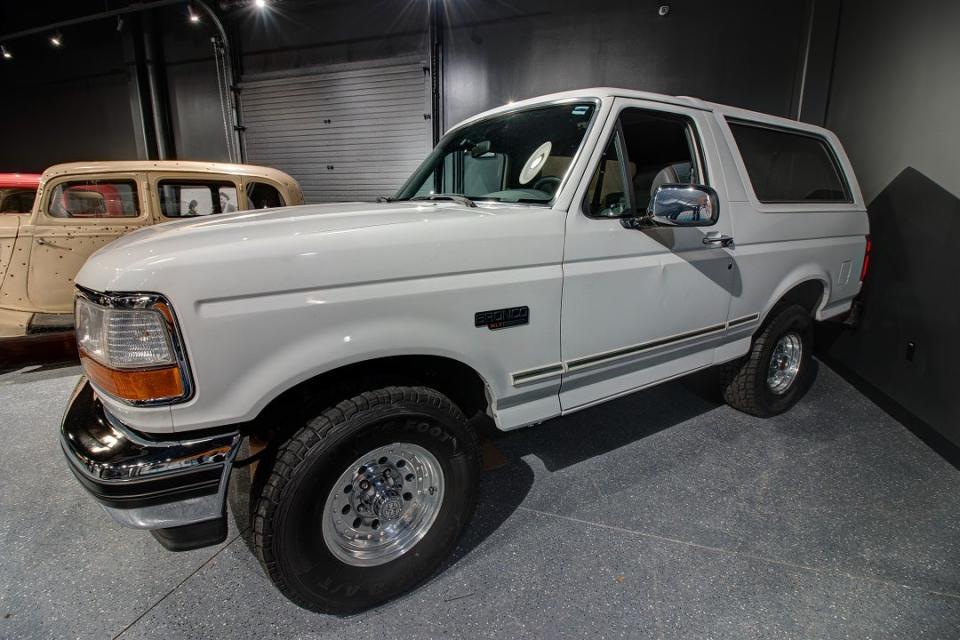 White Ford Bronco