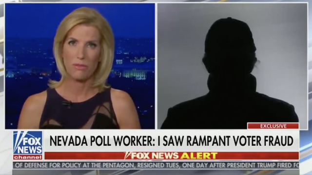 Laura Ingraham Dragged For Interviewing Anonymous Poll Worker Claiming Voter Fraud 9801