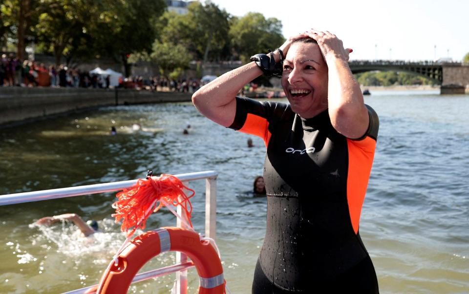 Ms Hidalgo, who swam in the Seine ahead of the Games, said: 'Paris will never be the same again'