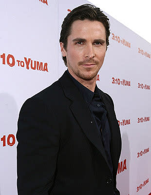 Christian Bale at the Los Angeles premiere of Lionsgate Films' 3:10 to Yuma