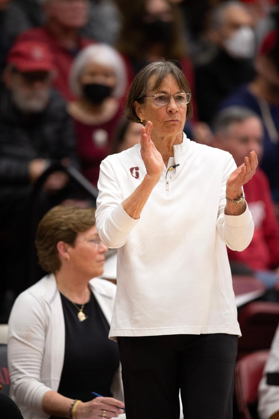 Tara VanDerveer won three national titles at Stanford.