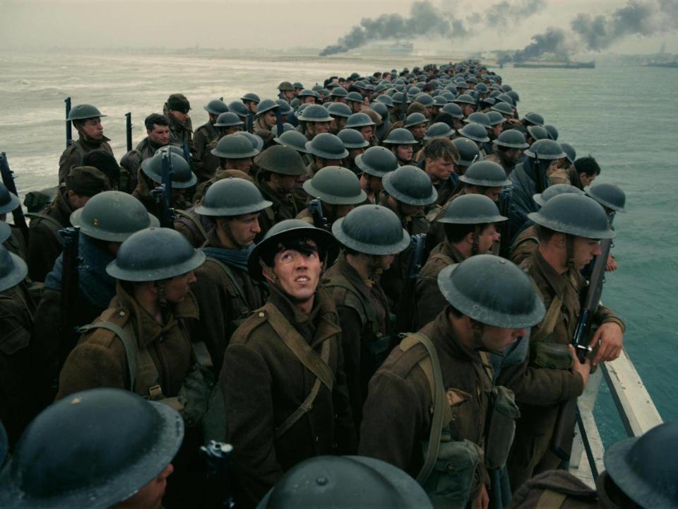 Extras in Christopher Nolan’s 2017 film ‘Dunkirk’ (Rex)