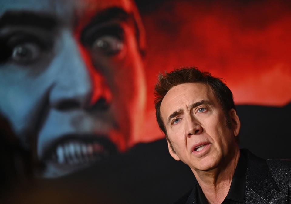 US actor Nicolas Cage attends the premiere of 