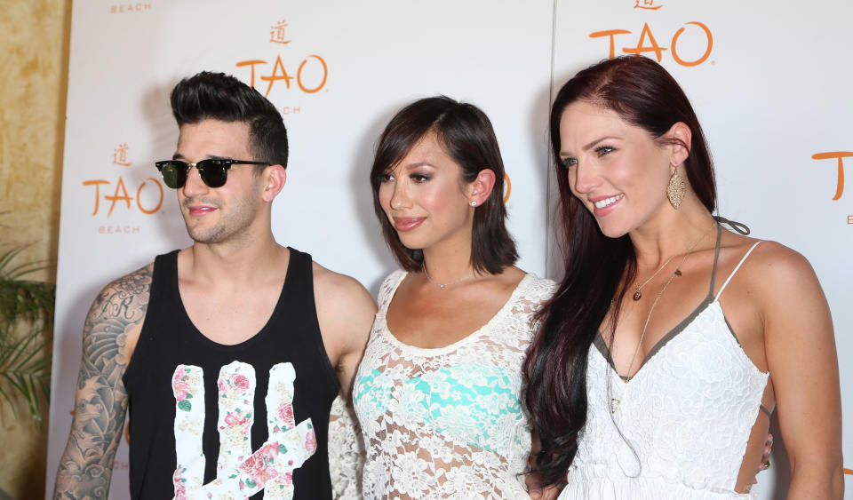 Mark Ballas, Cheryl Burke and Sharna Burgess