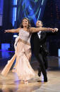 Palin dances with pro Mark Ballas.