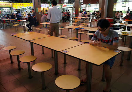 A general view of the lunchtime crowd at a food centre, at an area where locally transmitted Zika cases were discovered in Singapore August 31, 2016. REUTERS/Edgar Su