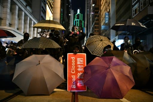 The rally came two weeks after pro-establishment parties got a drubbing in local elections, shattering government claims that a 'silent majority' opposed the protests