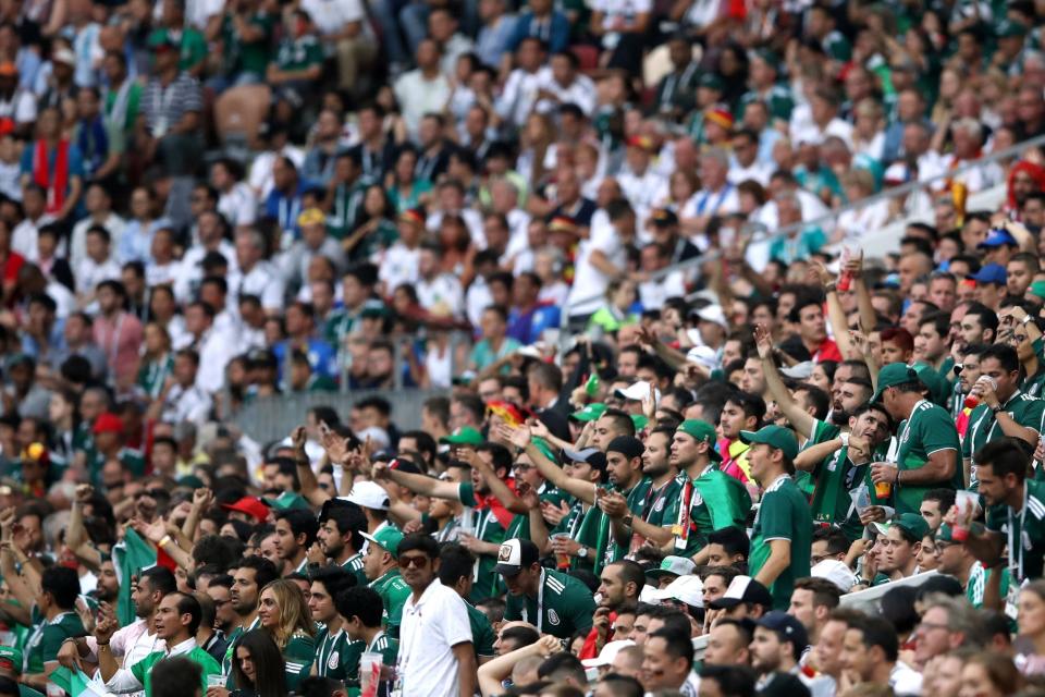 Fans were accused of chanting the slur during the World Cup match against Germany: REUTERS