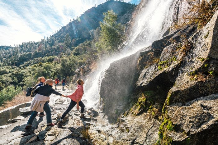 Waterfall in the Hetch Hetchy area of Yosemite