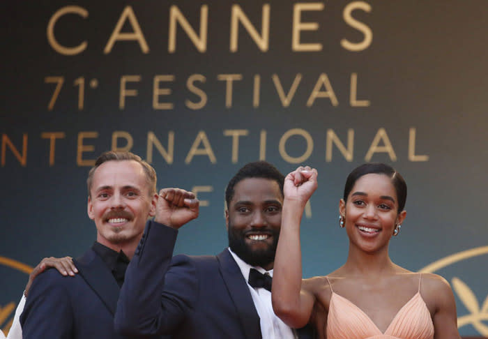 John David Washington, hijo de Denzel Washington, en Cannes