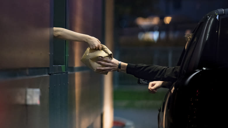 Fast food drive-thru order