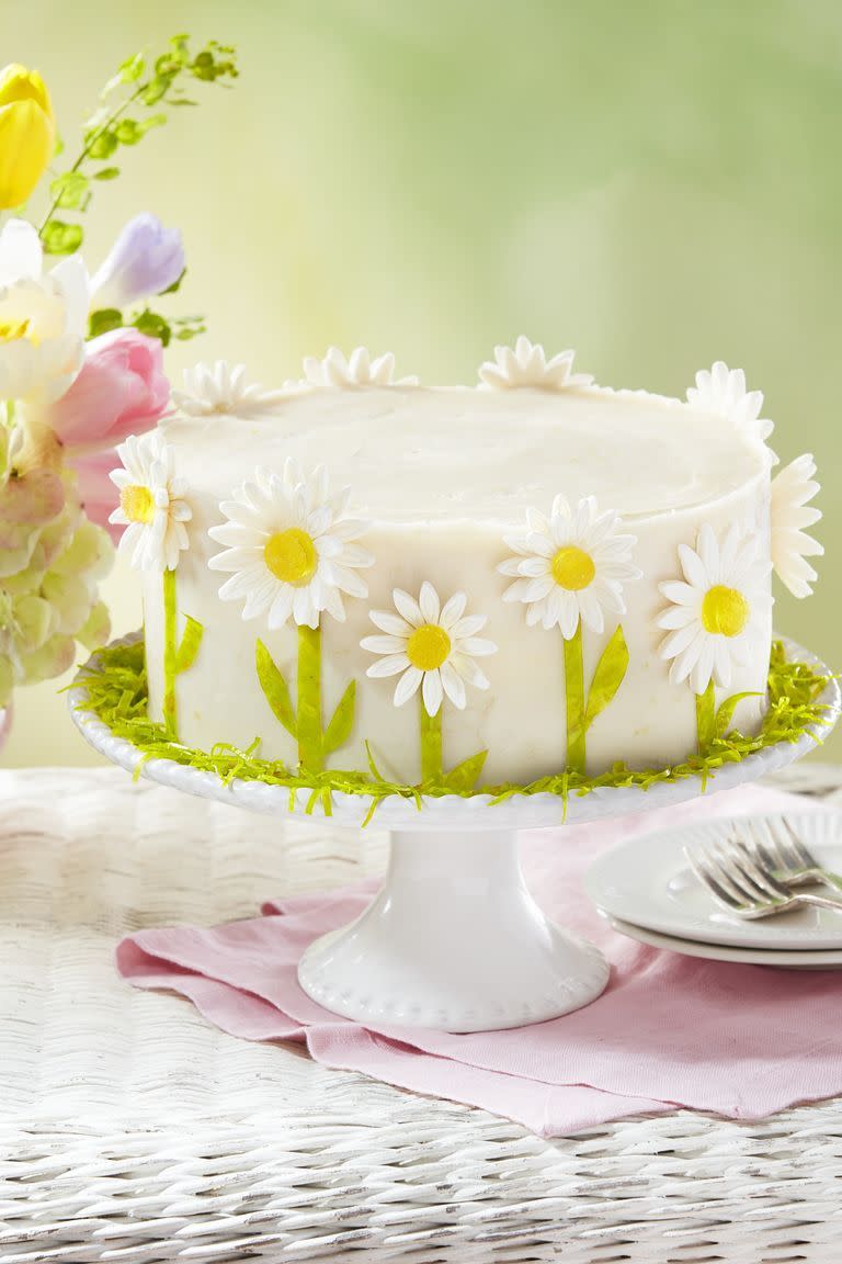 mothers day desserts lemon daisy cake