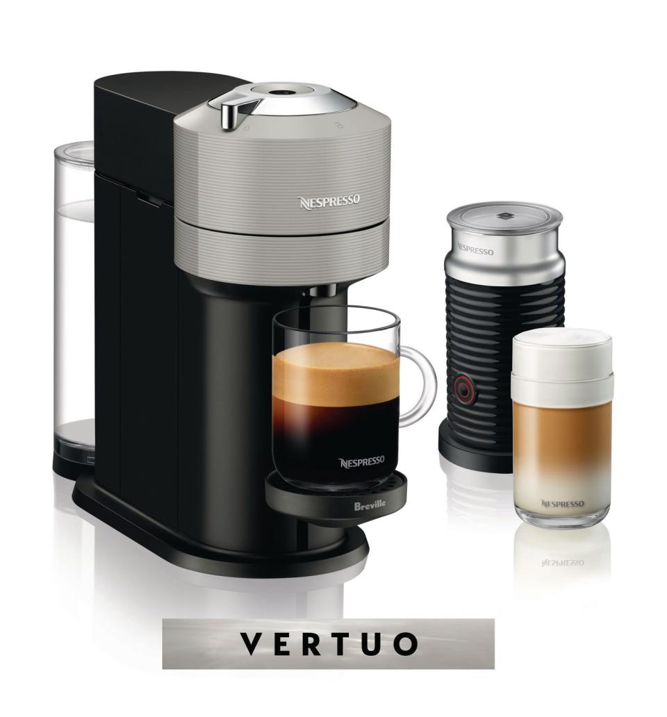 Nespresso Vertuo Next Coffee and Espresso Machine by Breville with Aeroccino Milk Frother is on sale at Walmart Canada.