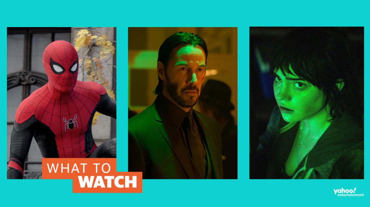 Deciding what to watch? John Wick: Chapter 4 and Spider-Man: No Way Home are some of the films to stream. (Marvel/Lionsgate/20th Century)