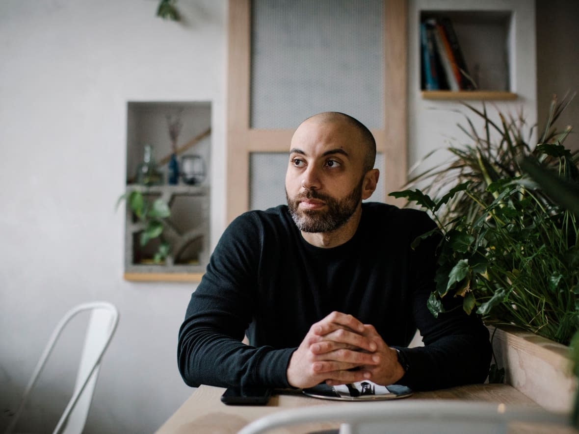 'This is probably the first time that there is a sliver of hope,' said Haitham Al-Khatib, owner of Aleph Eatery. (Ben Nelms/CBC - image credit)