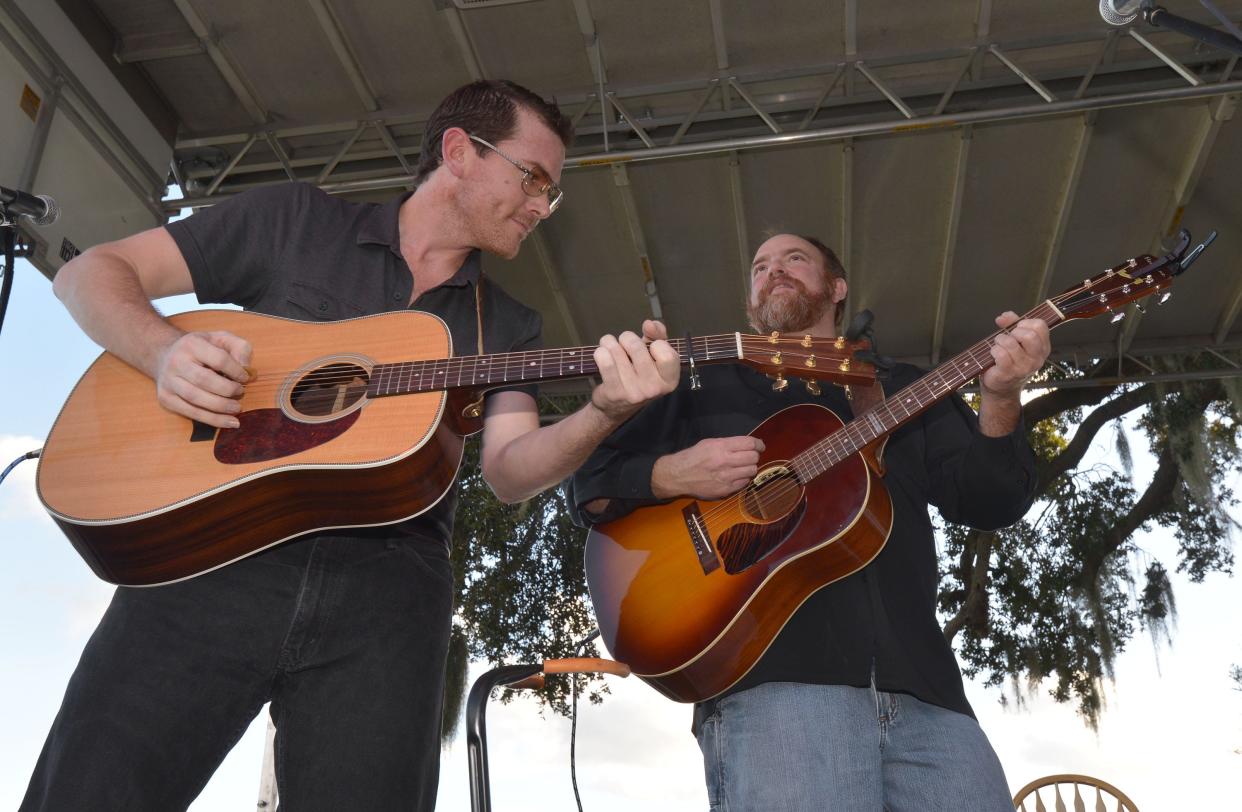 John Carter Cash, right, son of Johnny and June Carter Cash, and guitarist Dave Daeger perform during the Orange Blossom Revue in Lake Wales in 2014. This year's Orange Blossom Revue will put a bigger emphasis on the music.