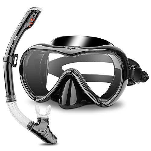 6) QTECLOR Snorkel Mask Set