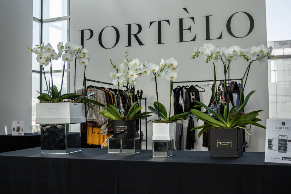 Port&#xe8;lo held a live shopping event pre-pandemic with Mexican influencer Michelle Salas, and plans to resume similar events throughout the year. - Credit: Courtesy Portelo