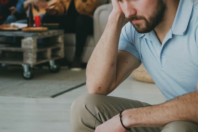 <p>silverkblack/Getty</p> A man who is tired (stock image)