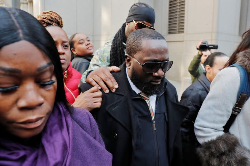 Michael Thomas departs after a court hearing in New York City