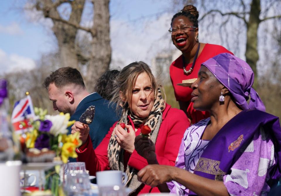 Mel Giedroyc said the Big Lunch event aims to celebrate Britain’s communities and those who help them thrive (Jonathan Brady/PA) (PA Wire)