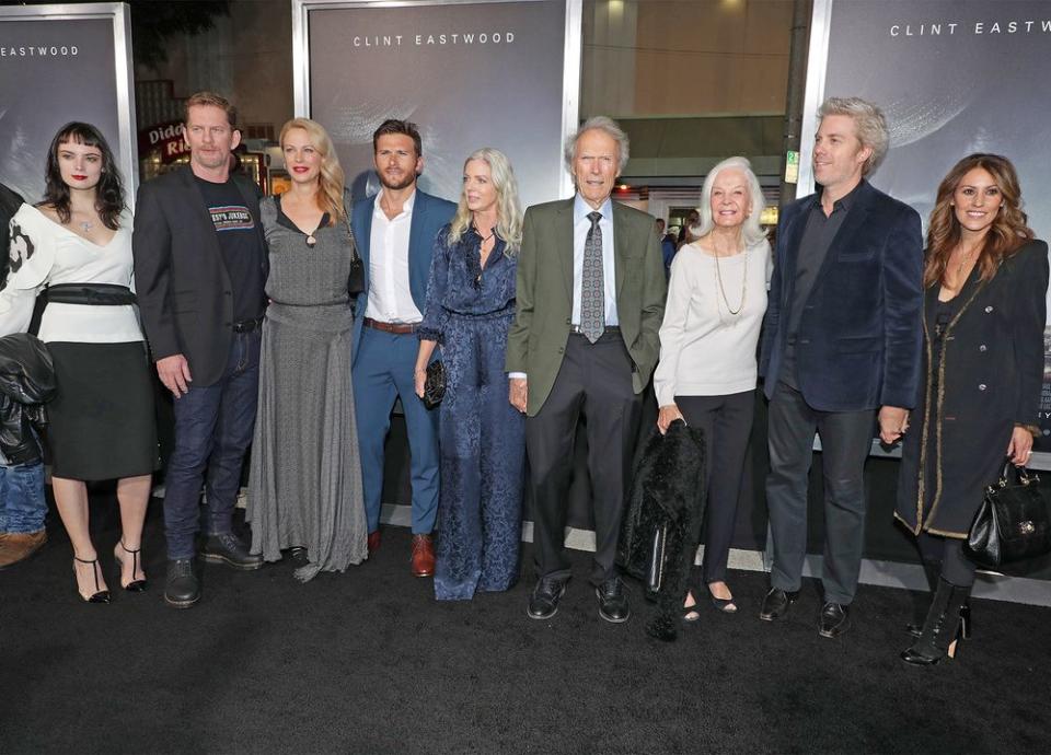 Graylen Spencer Eastwood, Stacy Poitras, Alison Eastwood, Scott Eastwood, Christina Sandera, Clint Eastwood, Maggie Johnson, Kyle Eastwood and Cynthia Ramirez