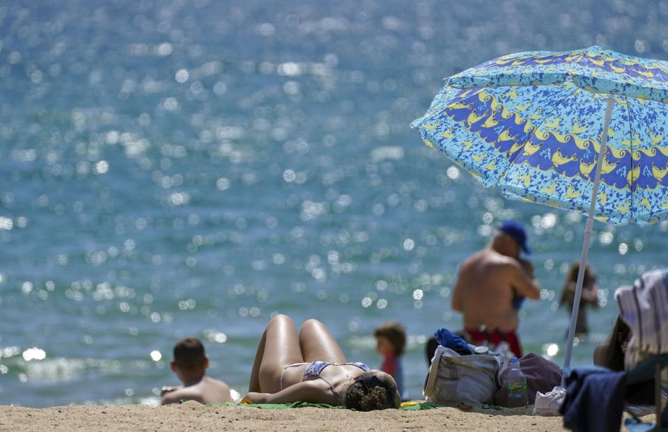 British enjoys the hottest day of the year so far (PA)