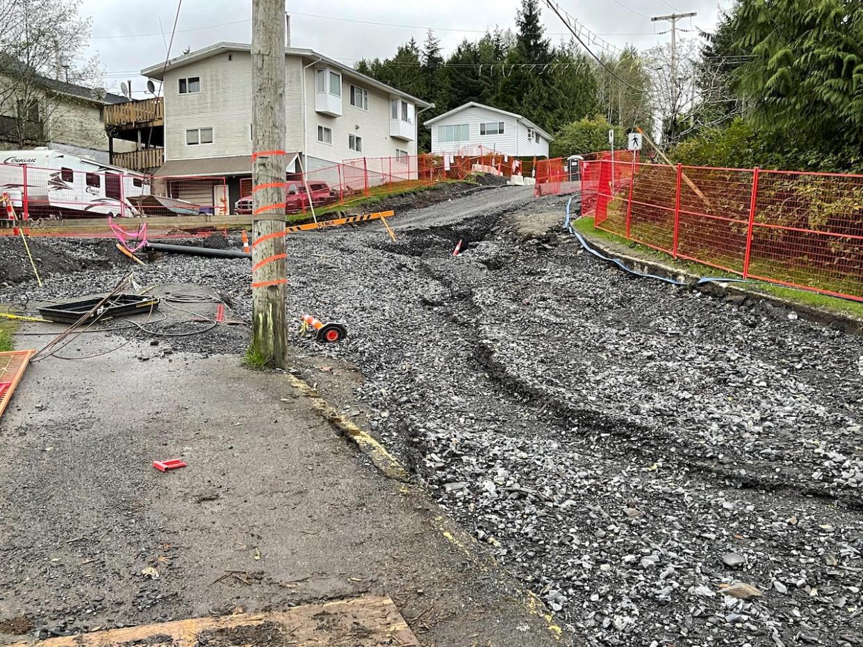 The entire city of Prince Rupert, population 12,000, is on a boil-water notice after several severe breaks in the city's aging pipes. (Matt Allen/CBC - image credit)