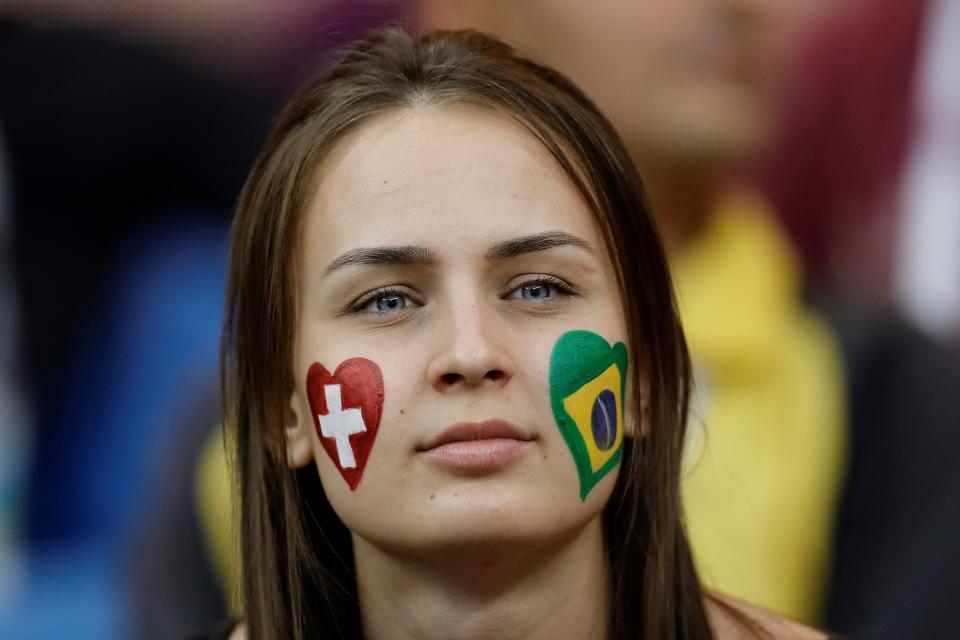 <p>A fan is seen ahead of 2018 FIFA World Cup Russia Group E match between Brazil and Switzerland at Rostov Arena in Rostov-on-Don, Russia on June 17, 2018.<br>(Photo by Gokhan Balci/Anadolu Agency/Getty Images) </p>