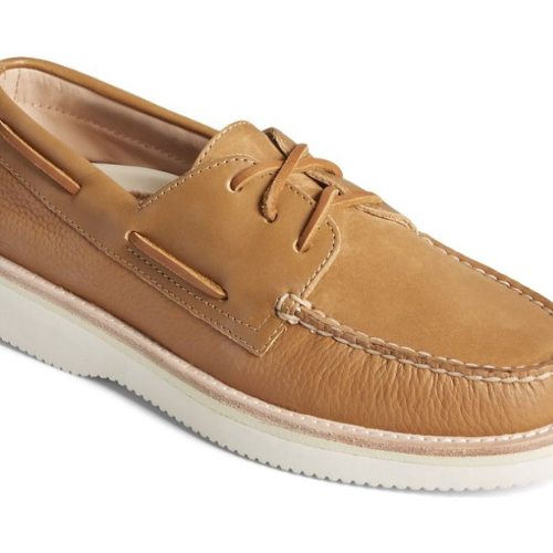 light brown boat shoe