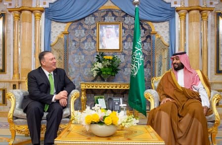 U.S. Secretary of State Mike Pompeo meets with Saudi Arabia's Crown Prince Mohammed bin Salman in Jeddah