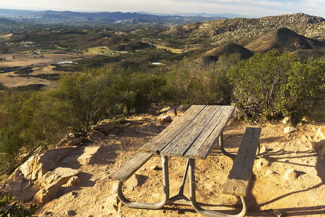 <p>Getty</p> Mountain Hiking Trail in San Diego County, California