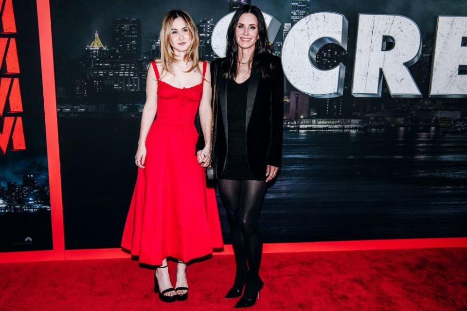 coco arquette and courteney cox at the premiere of screm vi held at amc lincoln square on march 6, 2023 in new york city photo by nina westerveltvariety via getty images