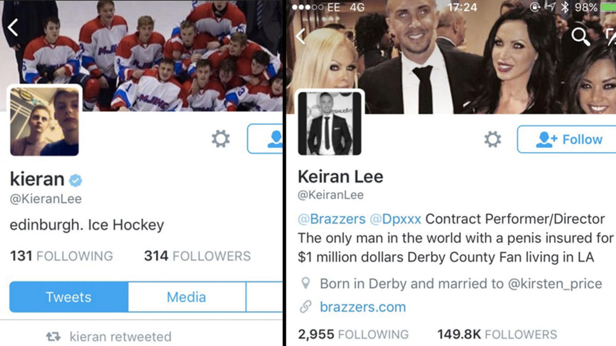 Kieran Porn Star - Twitter tries to verify pornstar, verifies random user instead