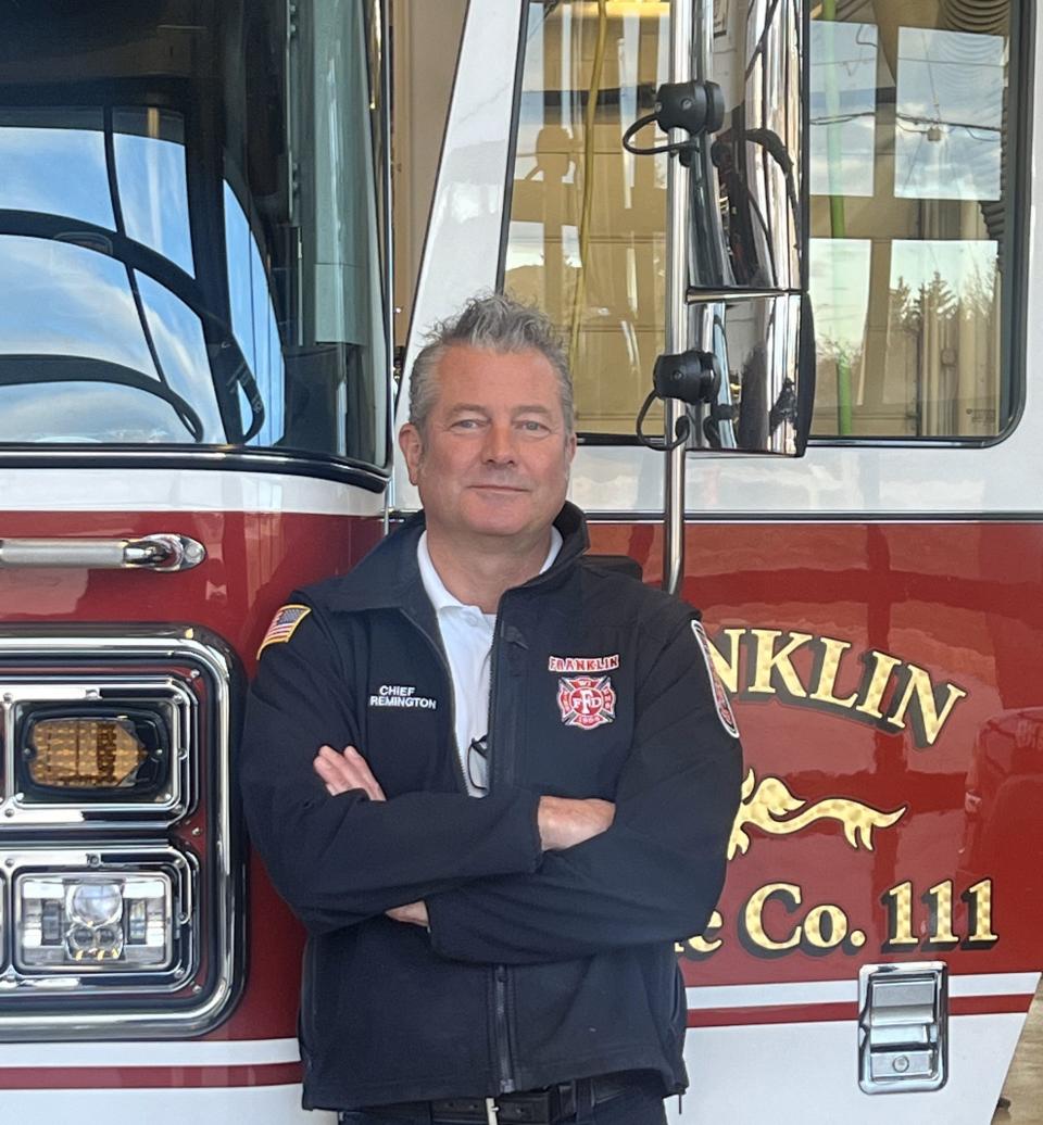 Franklin Fire Chief Adam Remington will retire from his role in January.