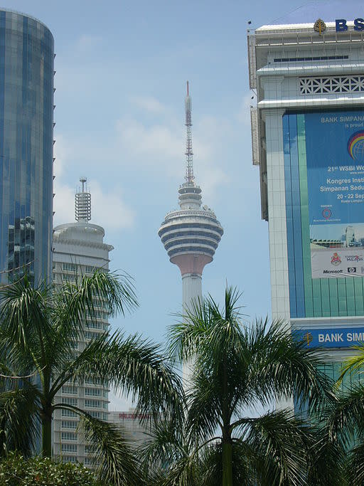 <p><b>7. KL Tower</b></p> <p>Height: 421 m (1,381 ft)</p> <p>Country: Malaysia</p> [Photo: By Shahnoor Habib Munmun (Own work) [CC-BY-3.0 (http://creativecommons.org/licenses/by/3.0)], via Wikimedia Commons]