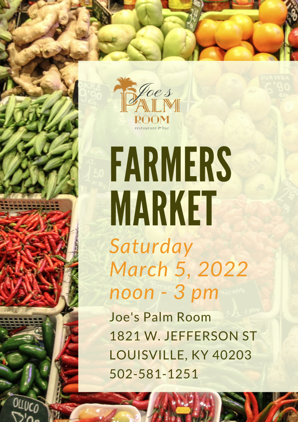 Black Market KY founder Shauntrice Martin and Sponsor 4 Success founder Butch Mosby have partnered to launch a farmers market in Louisville's West End at Joe's Palm Room on March 5.