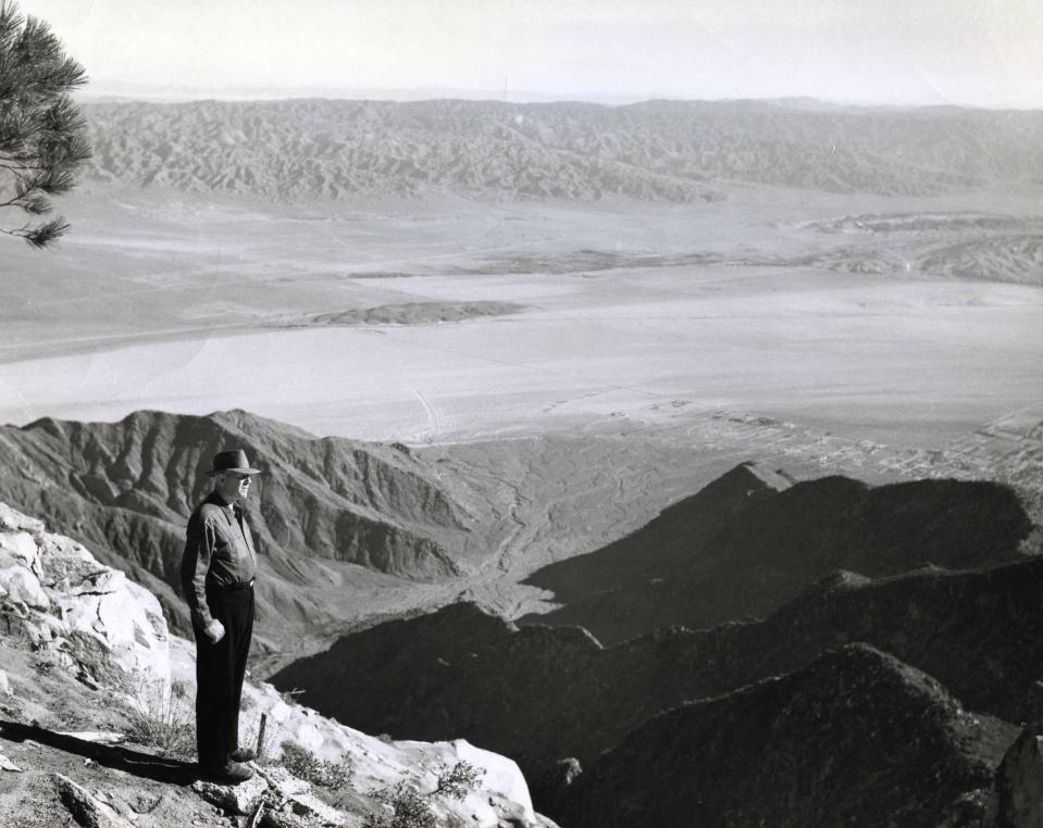 View from top of the Palm Springs Aerial Tramway, what Nellie Coffman saw way back in 1908.